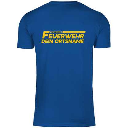 Herren T-Shirt - Freiwillige Feuerwehr Gelb (Personalisierbar)