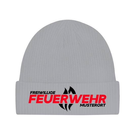 Beanie - Flamme Freiwillige Feuerwehr Rot [Personalisierbar]