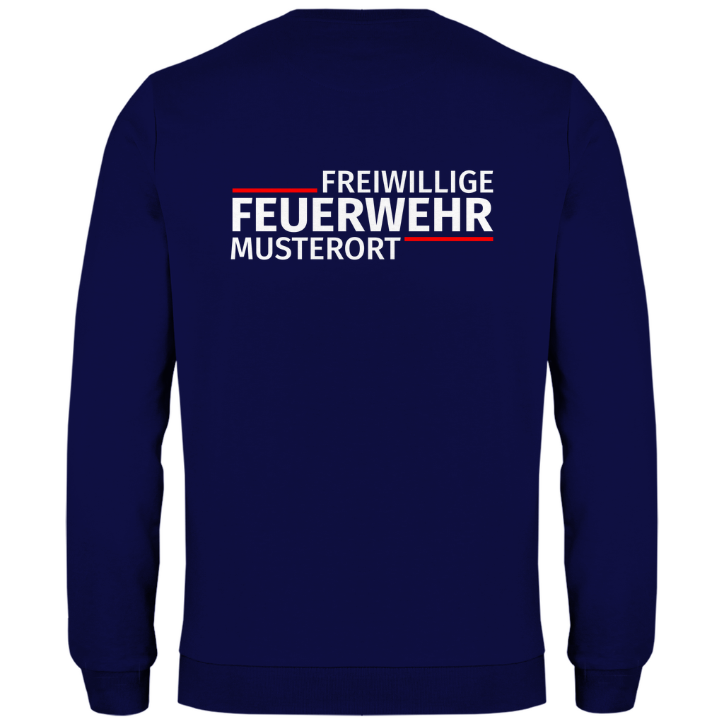 Herren Sweatshirt - Modern Freiwillige Feuerwehr (Personalisierbar)