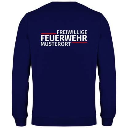 Herren Sweatshirt - Modern Freiwillige Feuerwehr (Personalisierbar)
