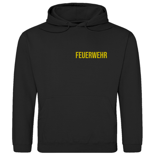 Herren Hoodie - Feuerwehr Schriftzug (Personalisierbar)