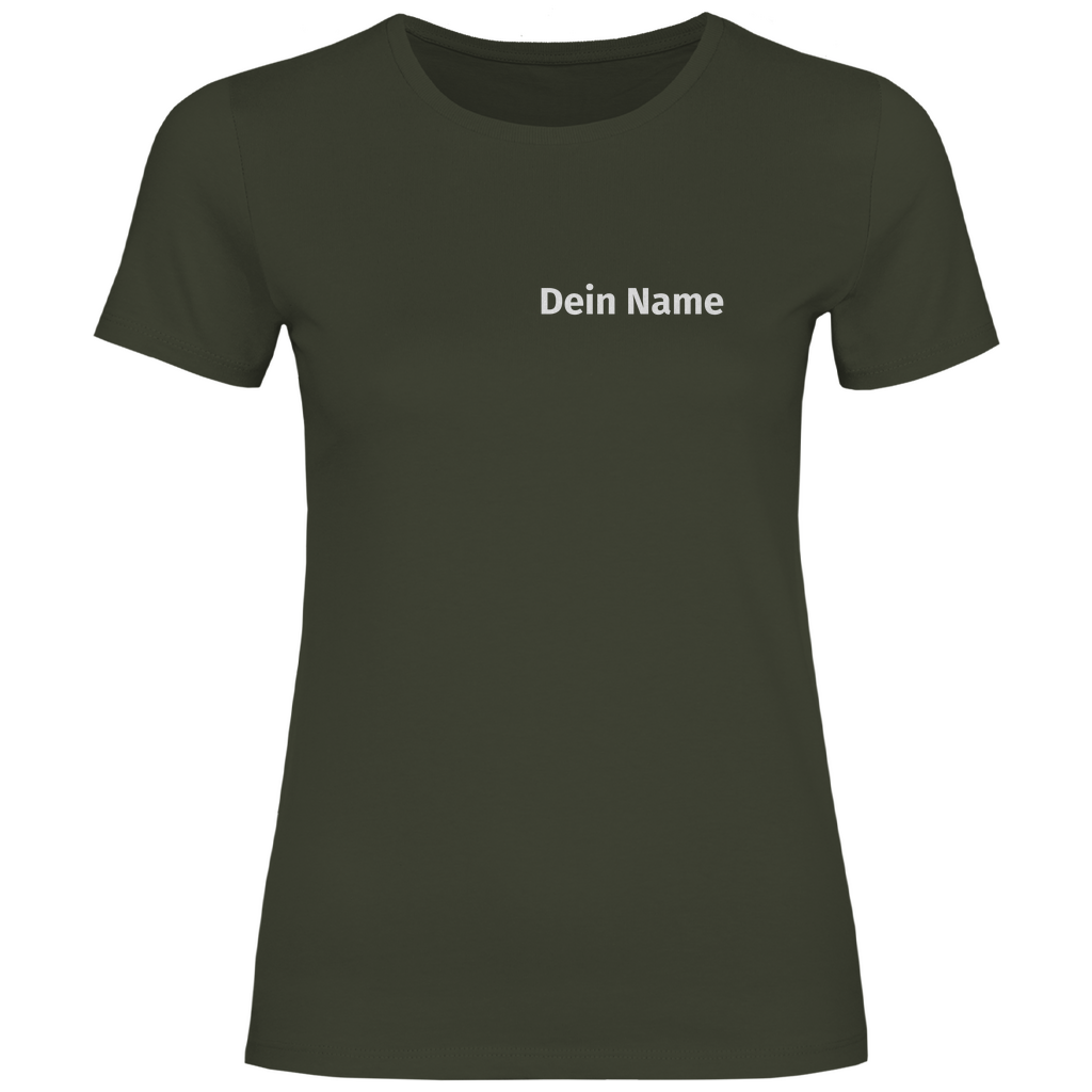 Damen T-Shirt - Freiwillige Feuerwehr Grün (Personalisierbar)