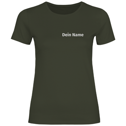 Damen T-Shirt - Freiwillige Feuerwehr Grün (Personalisierbar)