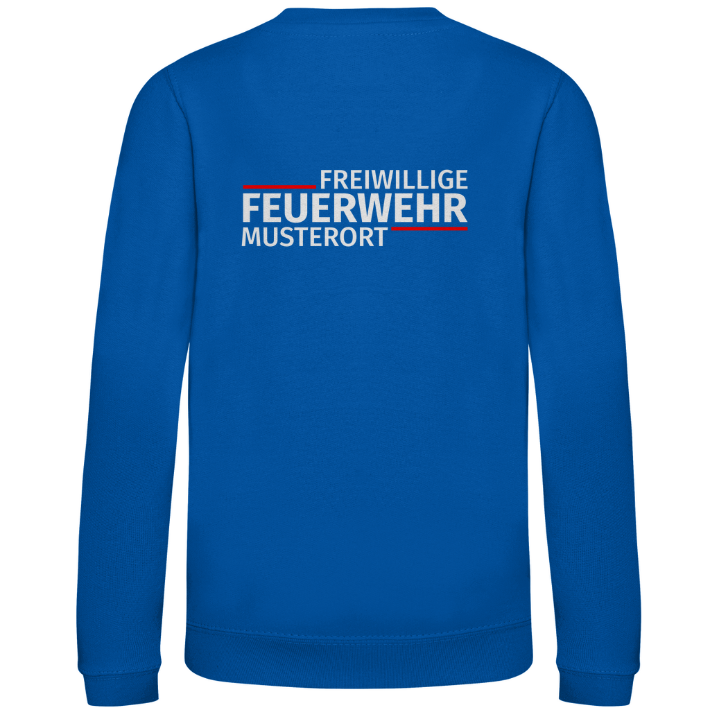 Kinder Sweatshirt - Modern Freiwillige Feuerwehr [Personalisierbar]