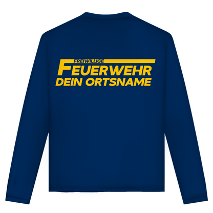 Unisex Langarmshirt - Freiwillige Feuerwehr Gelb [Personalisierbar]