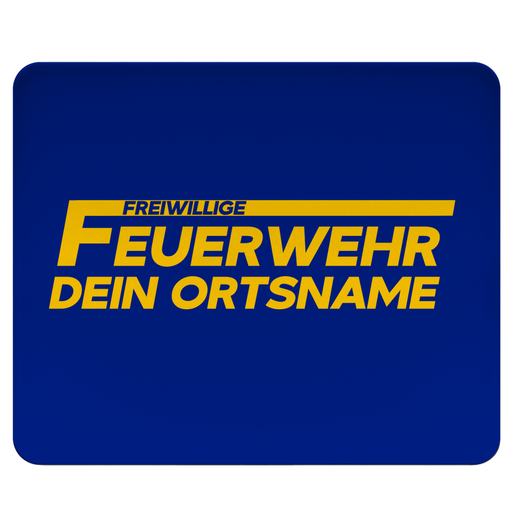 Mousepad - Freiwillige Feuerwehr Gelb (Personalisierbar)