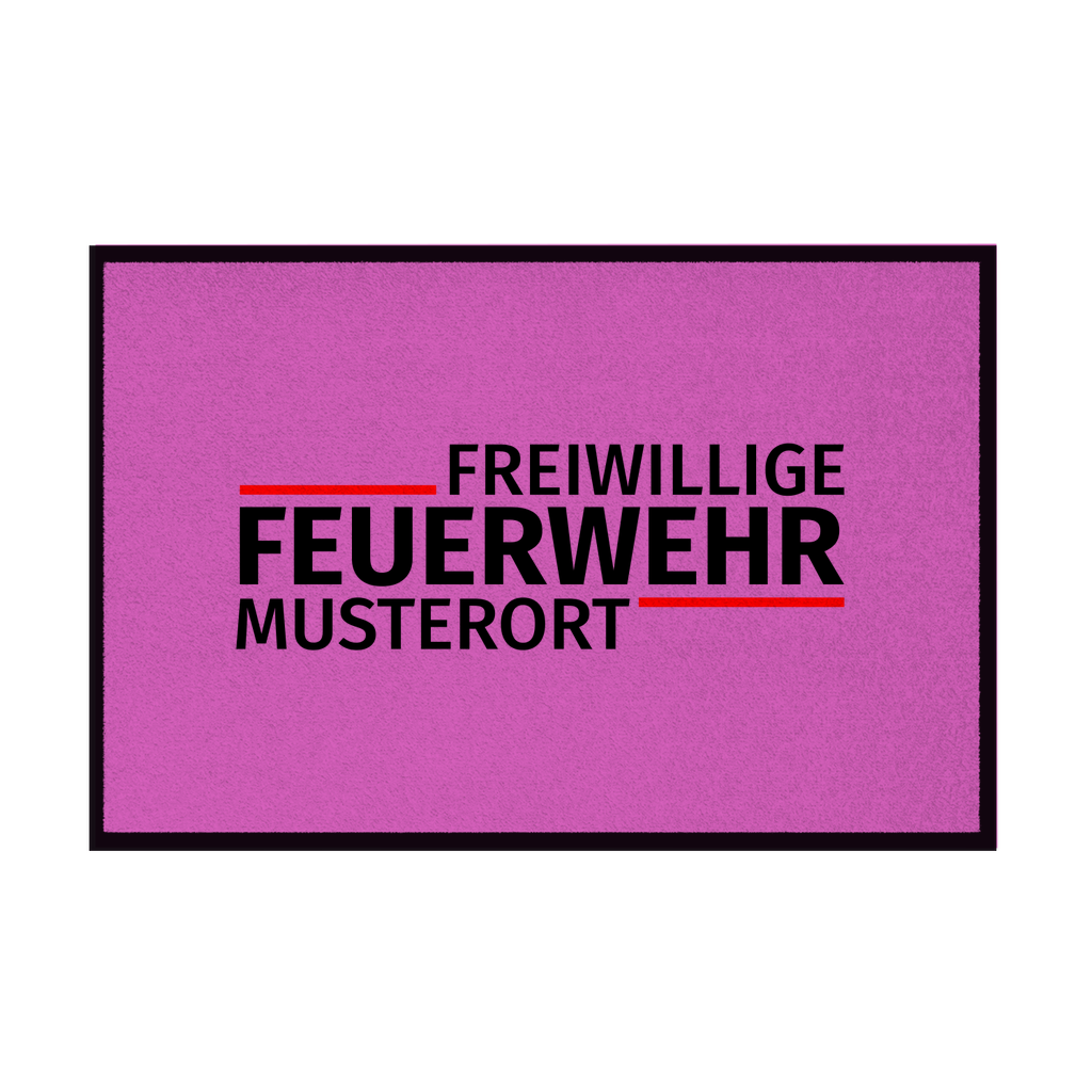 Fußmatte - Modern Freiwillige Feuerwehr [Personalisierbar]