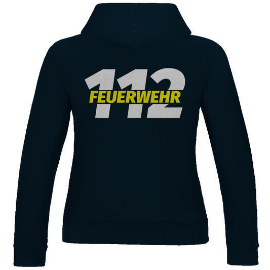 Damen Hoodie - 112 Feuerwehr Gelb