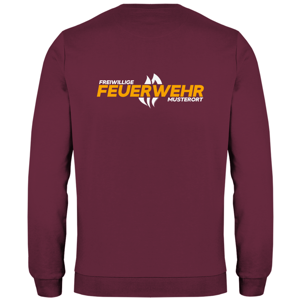 Herren Sweatshirt - Flamme Freiwillige Feuerwehr Gelb [Personalisierbar]