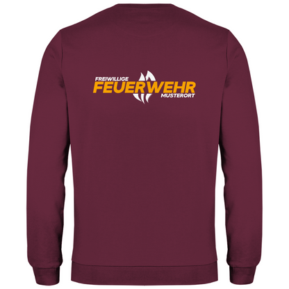 Herren Sweatshirt - Flamme Freiwillige Feuerwehr Gelb [Personalisierbar]
