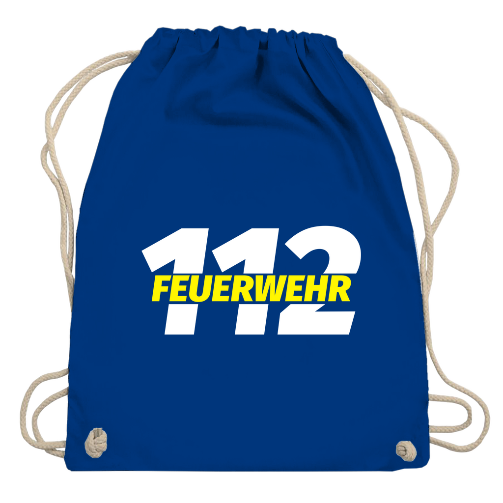 Turnbeutel - 112 Feuerwehr Gelb