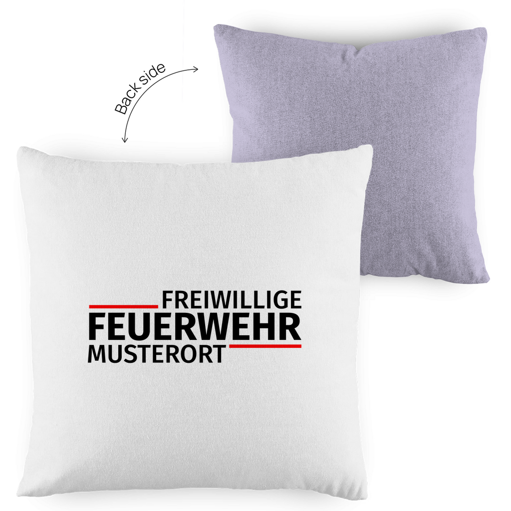 Kopfkissen zweifarbig - Modern Freiwillige Feuerwehr [Personalisierbar]