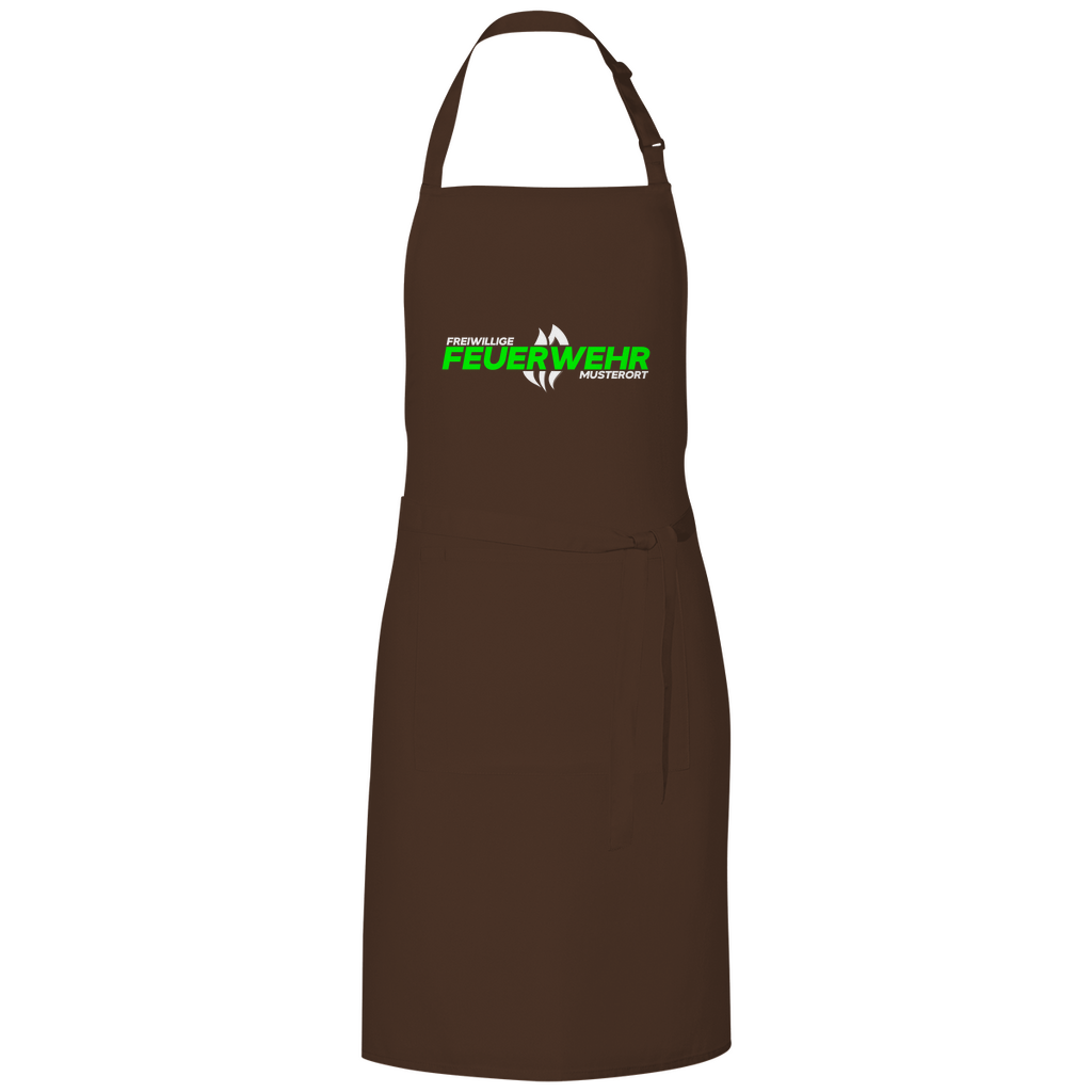 Grillschürze - Flamme Freiwillige Feuerwehr Grün [Personalisierbar]