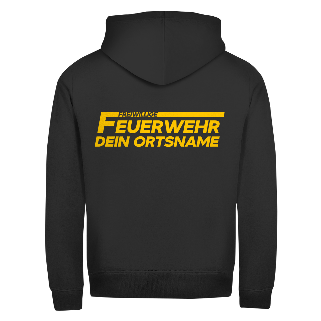 Unisex Zipper Hoodie - Freiwillige Feuerwehr Gelb [Personalisierbar]