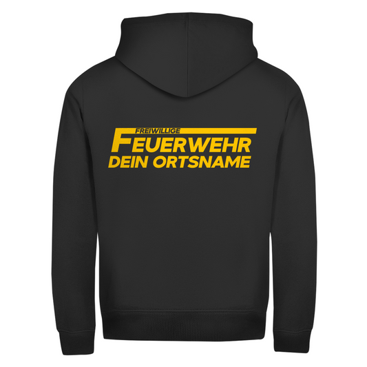 Unisex Zipper Hoodie - Freiwillige Feuerwehr Gelb [Personalisierbar]