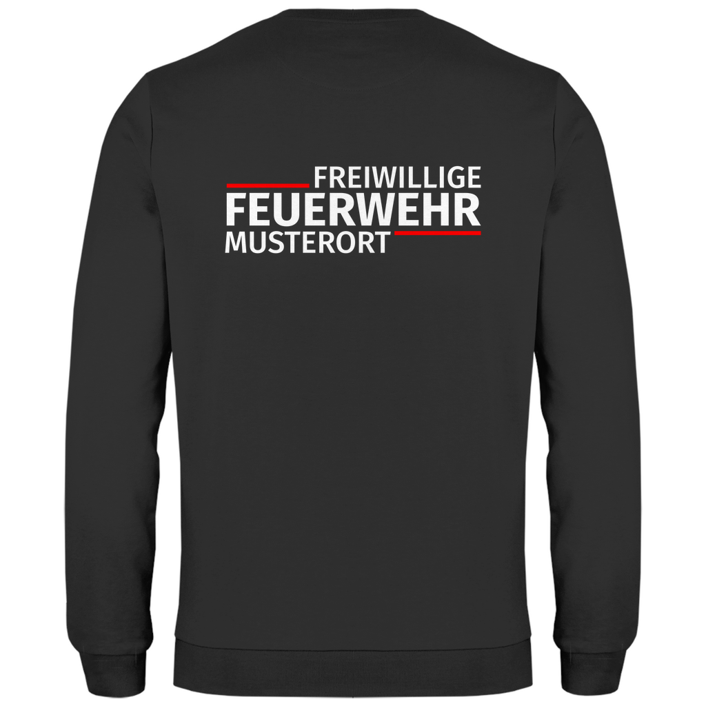 Herren Sweatshirt - Modern Freiwillige Feuerwehr (Personalisierbar)