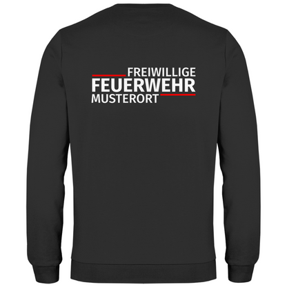 Herren Sweatshirt - Modern Freiwillige Feuerwehr (Personalisierbar)