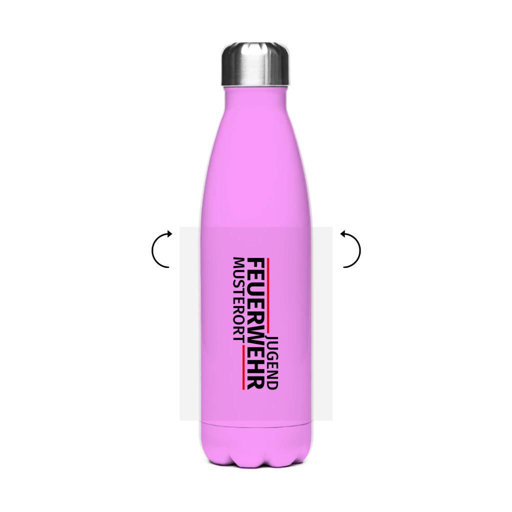 Edelstahl-Thermoflasche - Modern Jugendfeuerwehr [Personalisierbar]