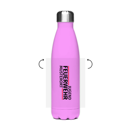 Edelstahl-Thermoflasche - Modern Jugendfeuerwehr [Personalisierbar]