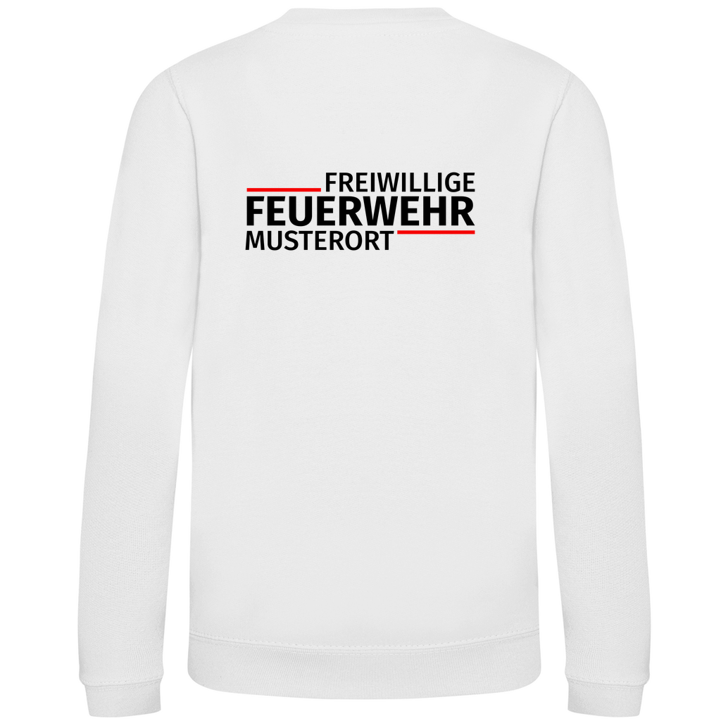 Kinder Sweatshirt - Modern Freiwillige Feuerwehr [Personalisierbar]