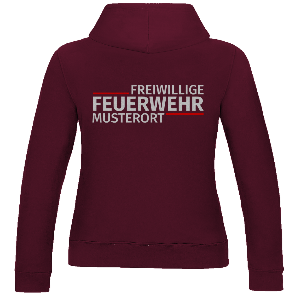 Damen Hoodie - Modern Freiwillige Feuerwehr [Personalisierbar]