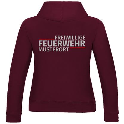 Damen Hoodie - Modern Freiwillige Feuerwehr [Personalisierbar]