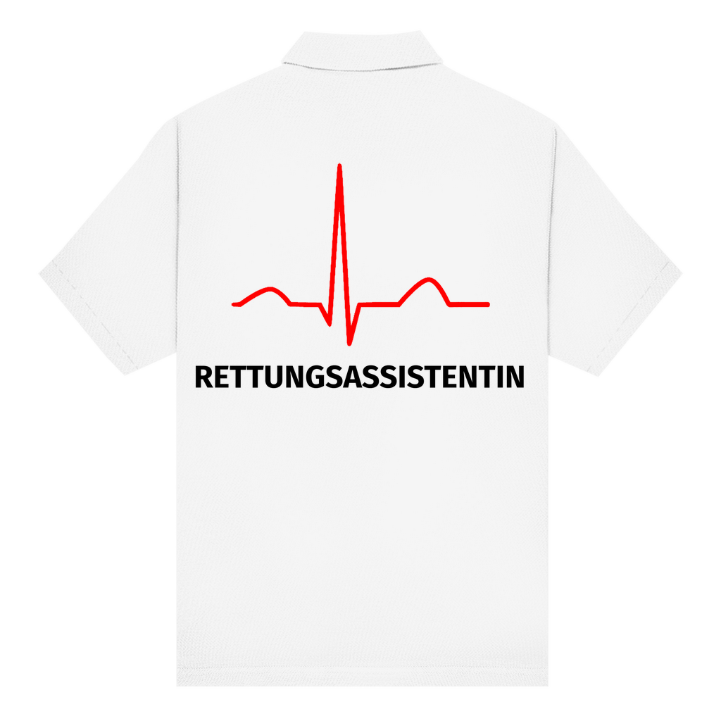 Unisex Poloshirt - EKG Rettungsassistentin