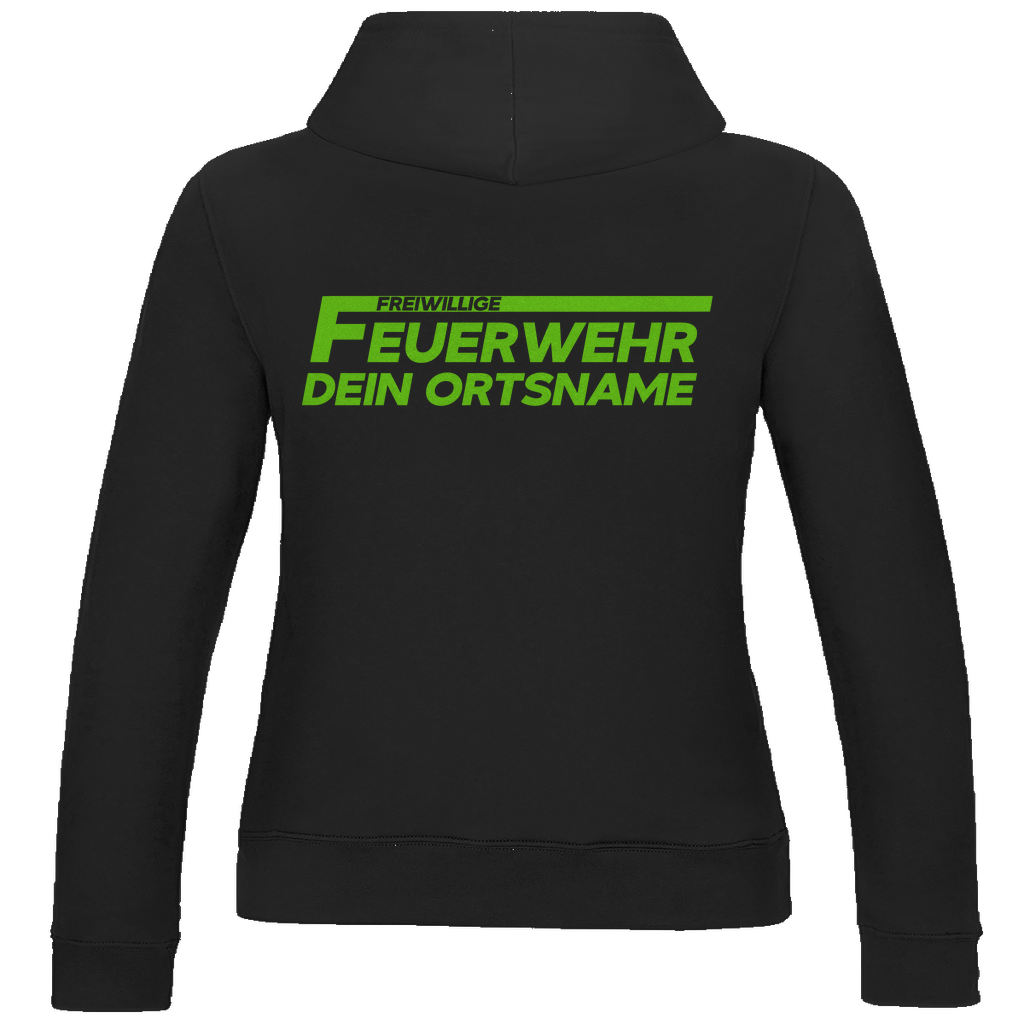 Damen Hoodie - Freiwillige Feuerwehr Grün [Personalisierbar]