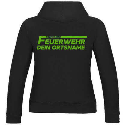 Damen Hoodie - Freiwillige Feuerwehr Grün [Personalisierbar]