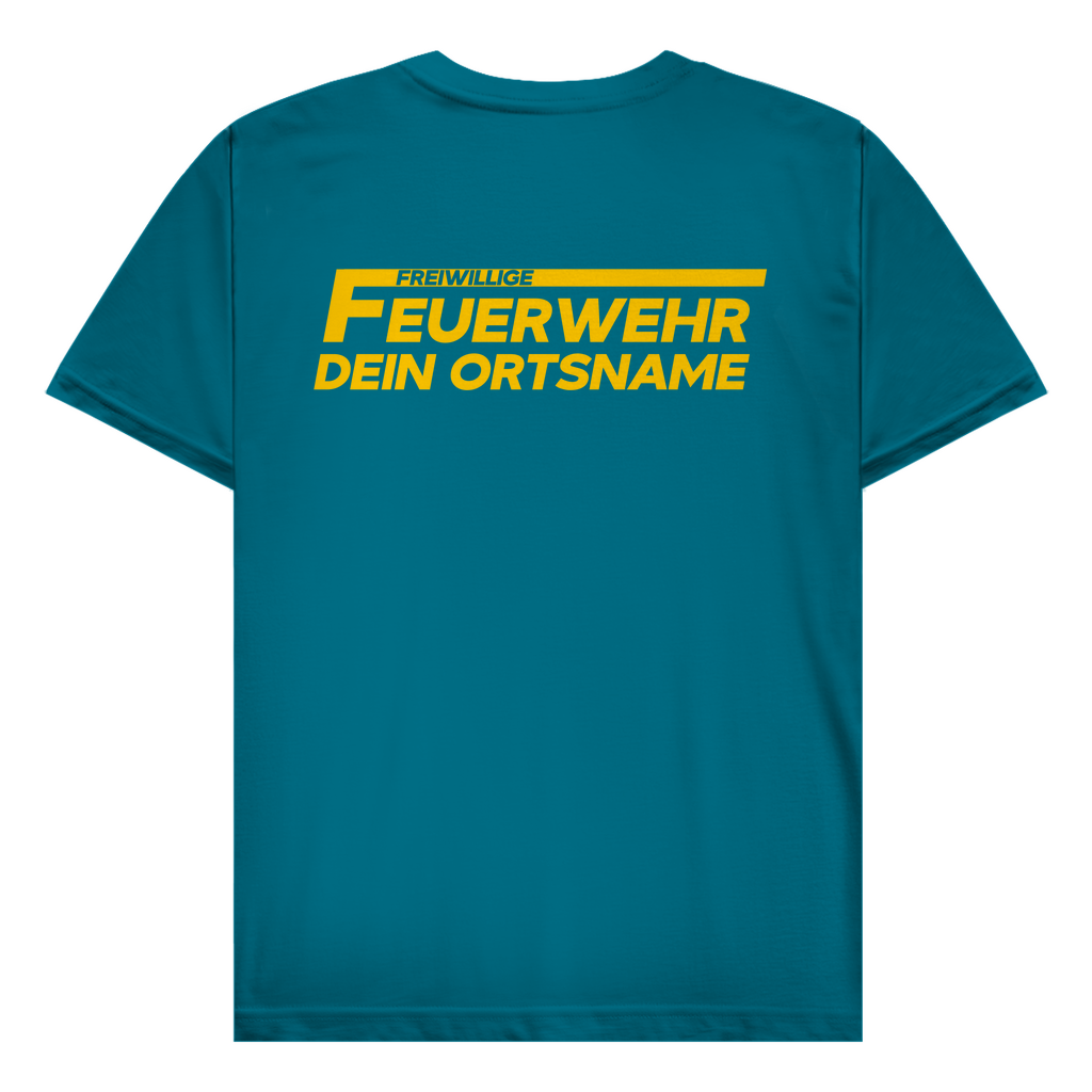 Herren T-Shirt - Freiwillige Feuerwehr Gelb [Personalisierbar]
