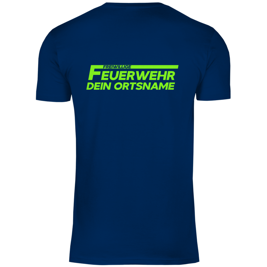 Herren T-Shirt - Freiwillige Feuerwehr Grün (Personalisierbar)