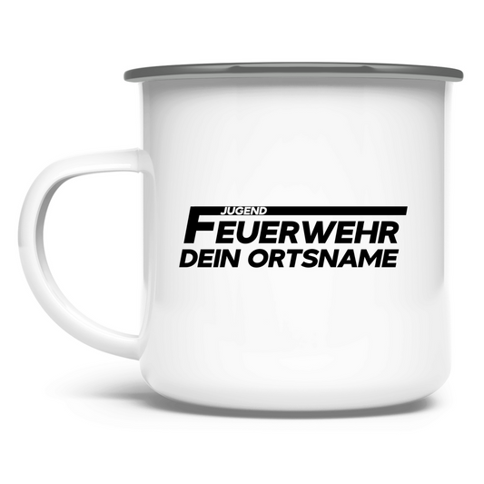 Emaille Tasse - Jugendfeuerwehr (Personalisierbar)
