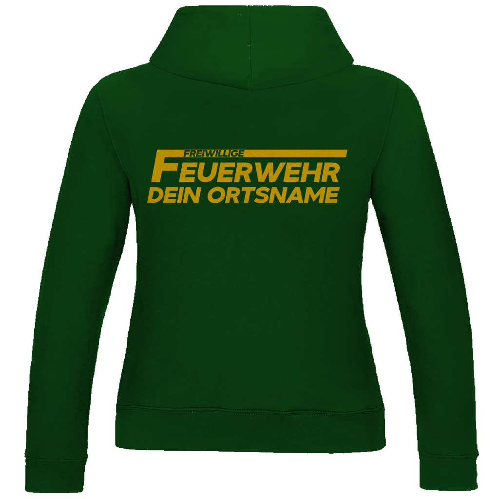 Damen Hoodie - Freiwillige Feuerwehr Gelb (Personalisierbar)