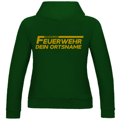Damen Hoodie - Freiwillige Feuerwehr Gelb (Personalisierbar)