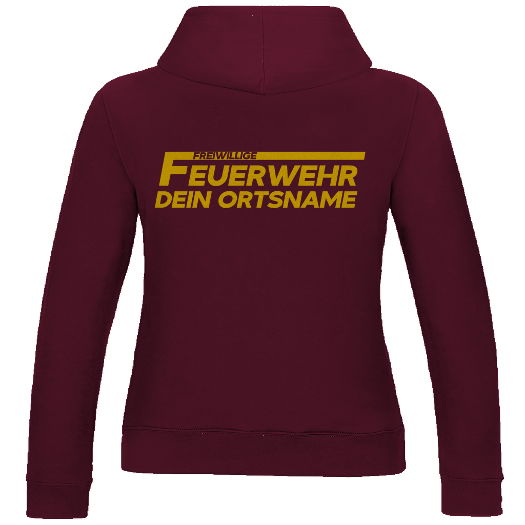 Damen Hoodie - Freiwillige Feuerwehr Gelb [Personalisierbar]