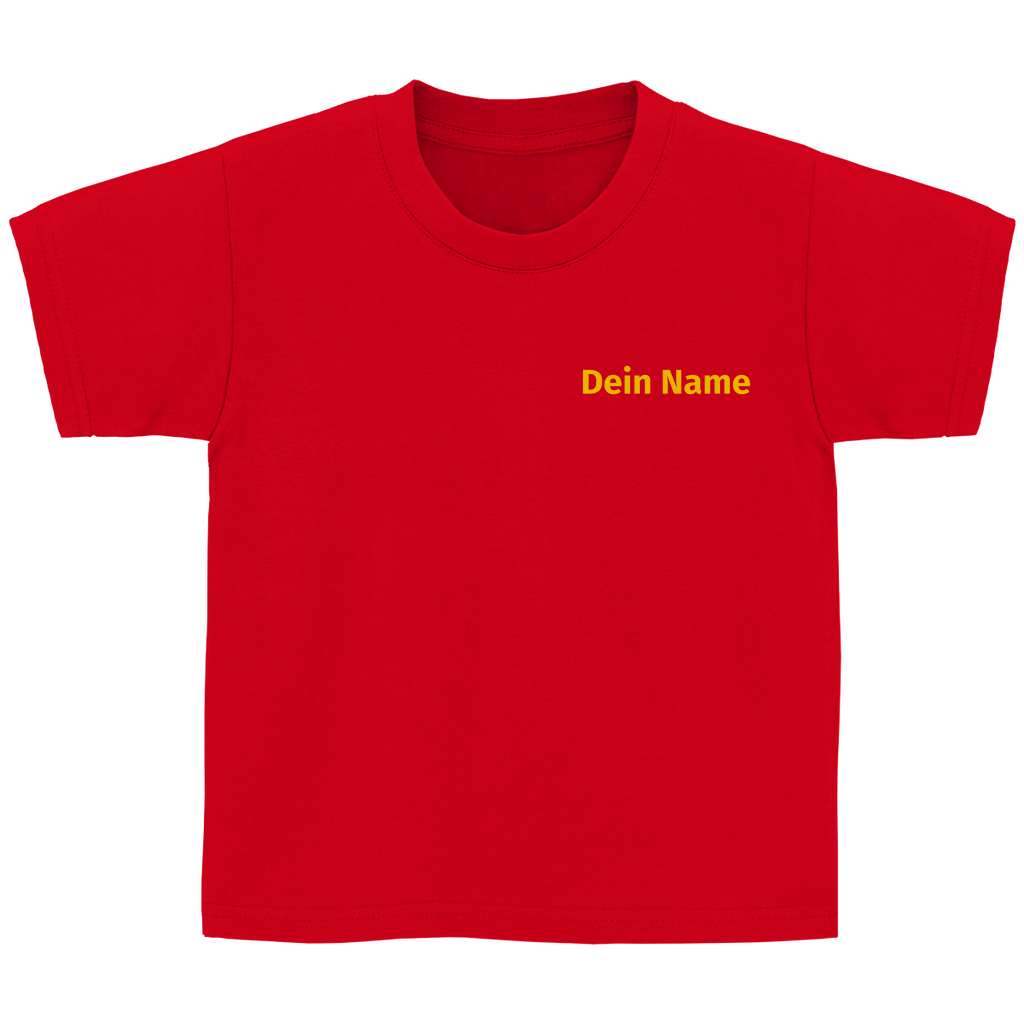 Kinder T-Shirt - Jugendfeuerwehr Gelb [Personalisierbar]