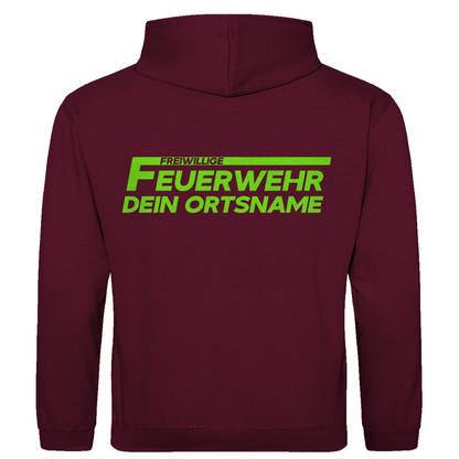 Herren Hoodie - Freiwillige Feuerwehr Grün (Personalisierbar)