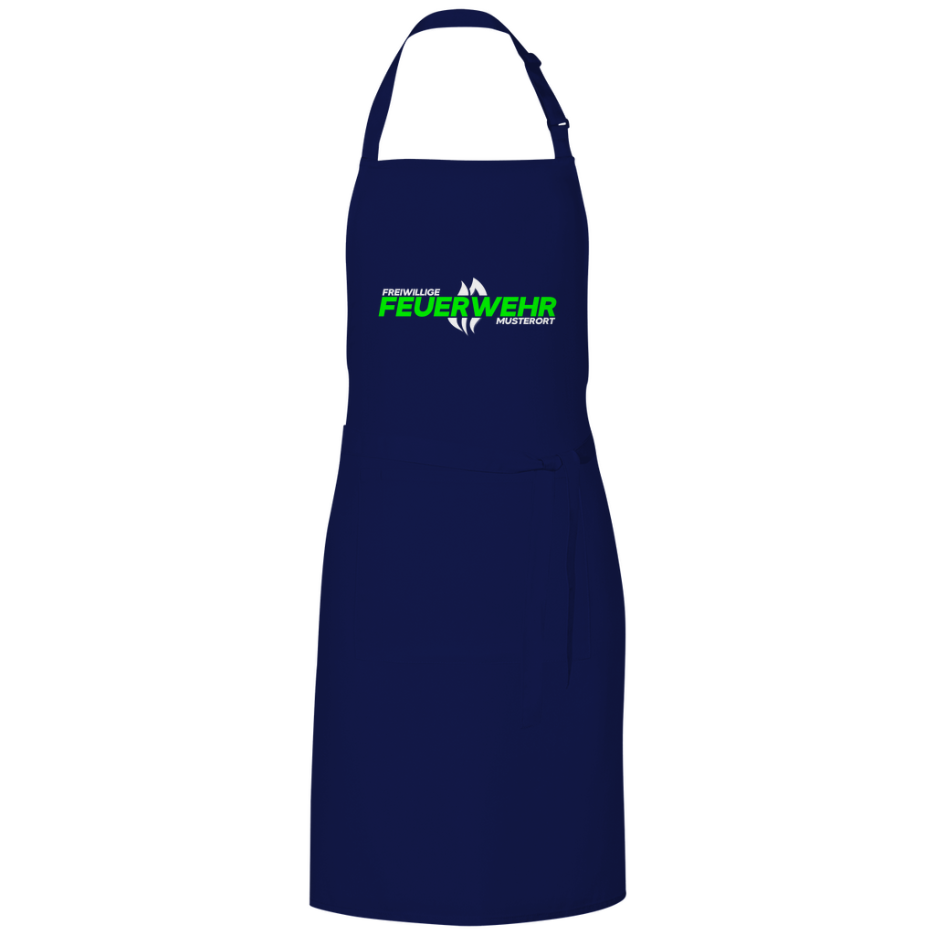 Grillschürze - Flamme Freiwillige Feuerwehr Grün [Personalisierbar]