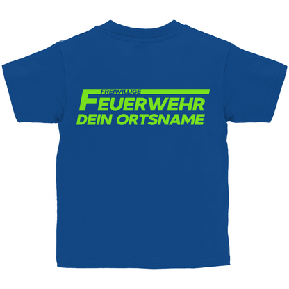 Kinder T-Shirt - Freiwillige Feuerwehr Grün [Personalisierbar]