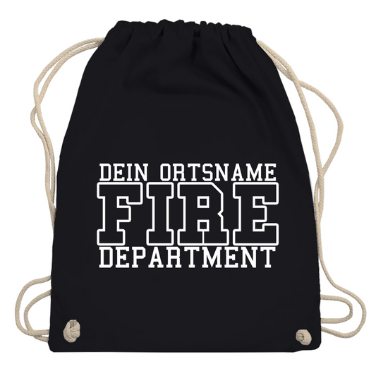 Turnbeutel - Fire Department (Personalisierbar)