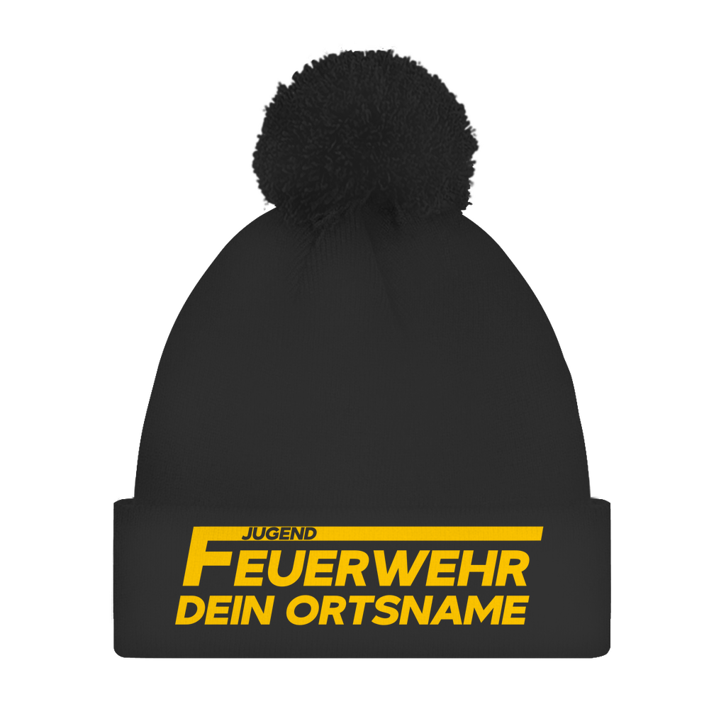 Bommelmütze - Jugendfeuerwehr Gelb [Personalisierbar]
