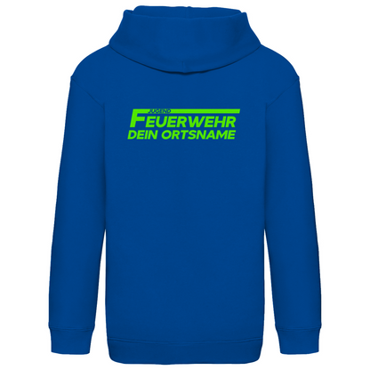 Kinder Hoodie - Jugendfeuerwehr Grün [Personalisierbar]