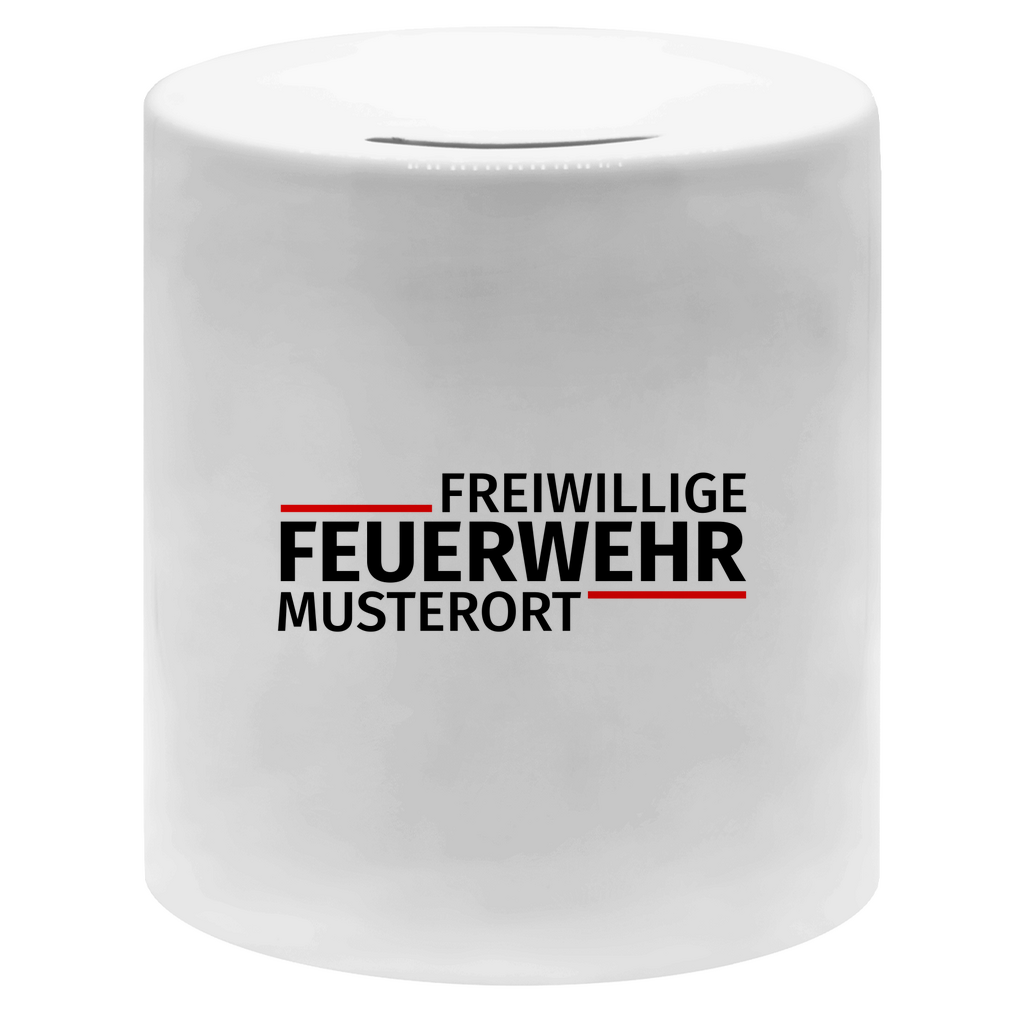 Spardose - Modern Freiwillige Feuerwehr [Personalisierbar]