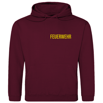 Herren Hoodie - Feuerwehr Schriftzug (Personalisierbar)