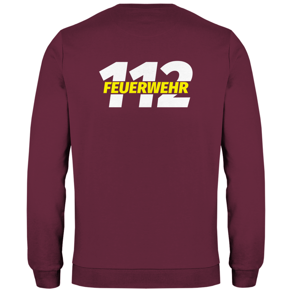 Herren Sweatshirt - 112 Feuerwehr Gelb