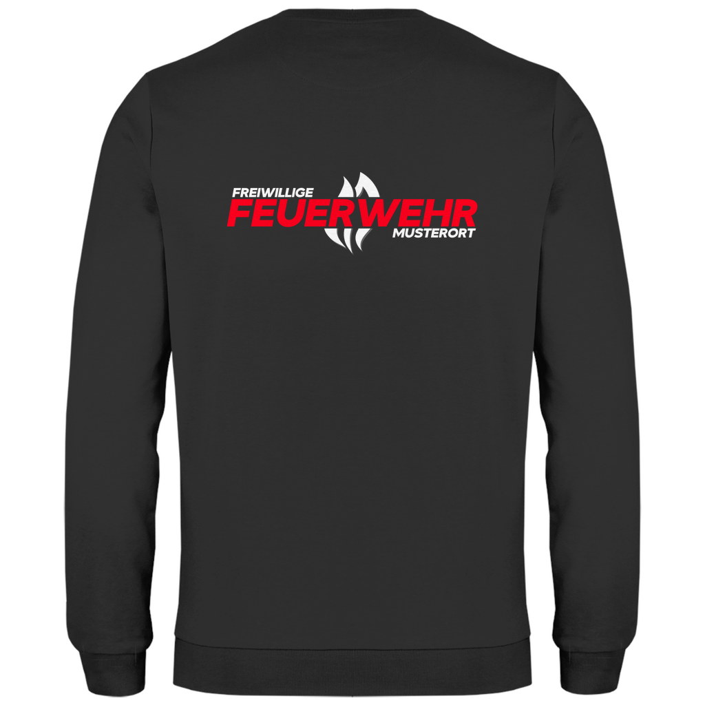 Herren Sweatshirt - Flamme Freiwillige Feuerwehr Rot [Personalisierbar]