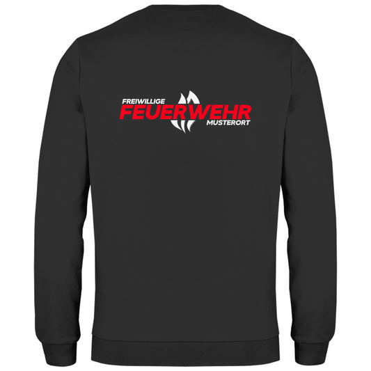 Herren Sweatshirt - Flamme Freiwillige Feuerwehr Rot [Personalisierbar]