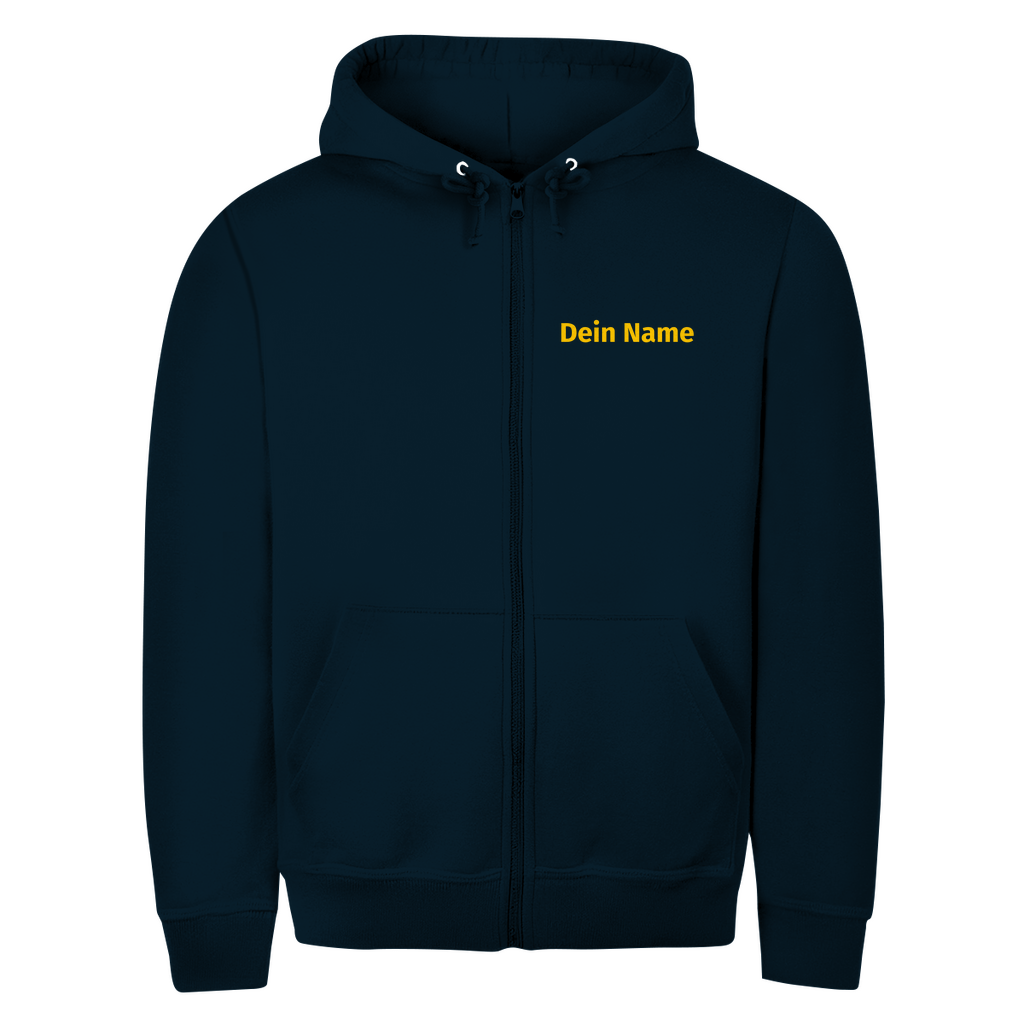 Unisex Zipper Hoodie - Jugendfeuerwehr Gelb [Personalisierbar]