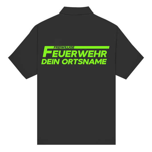Unisex Poloshirt - Freiwillige Feuerwehr Grün (Personalisierbar)