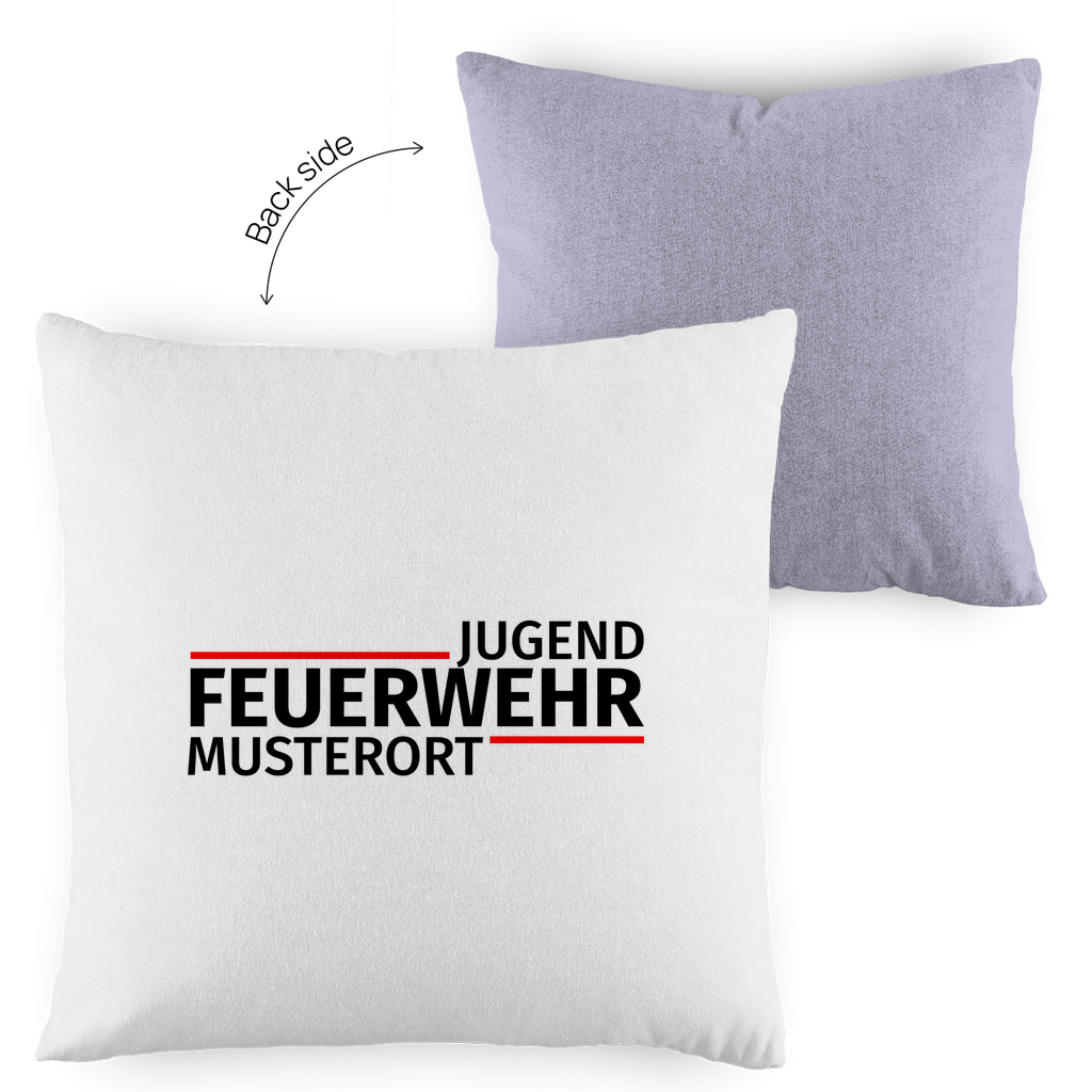 Kopfkissen zweifarbig - Modern Jugendfeuerwehr [Personalisierbar]